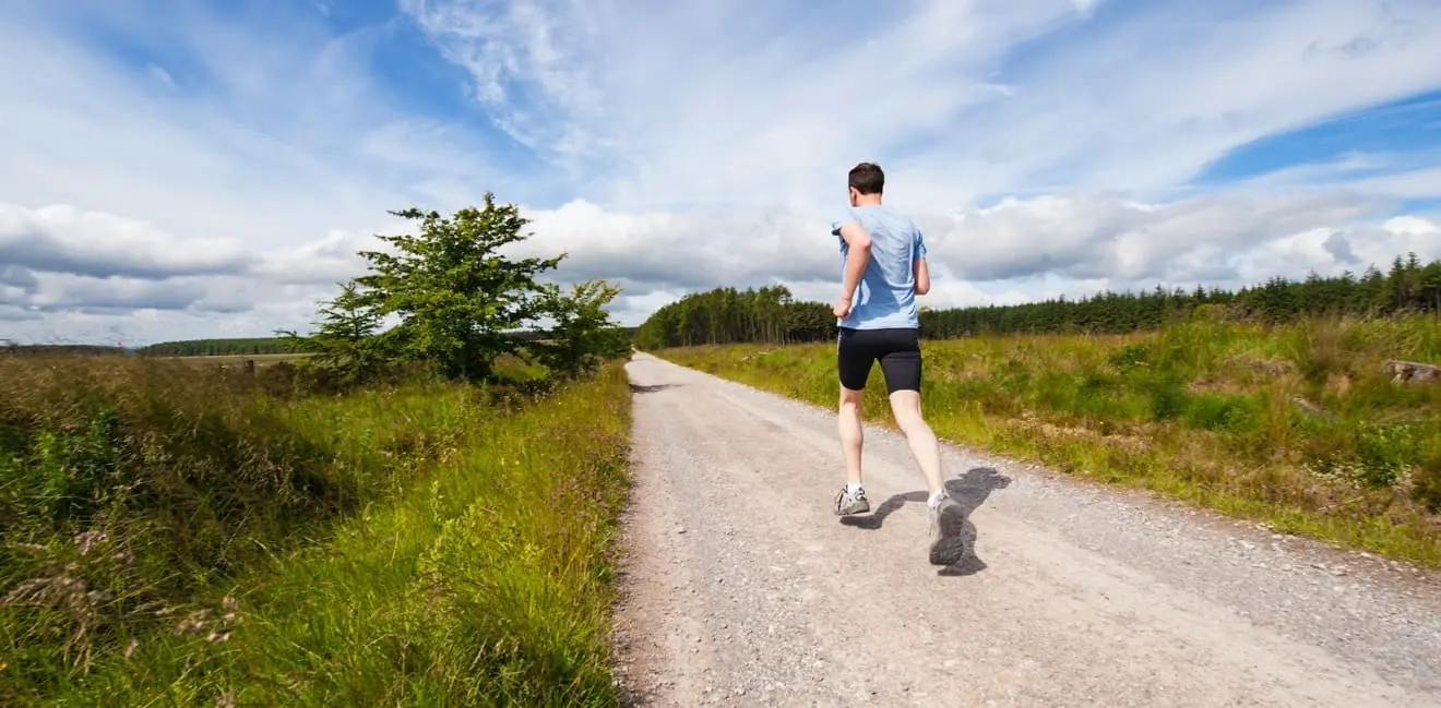 Man do hill training to prepare for a 100-mile run