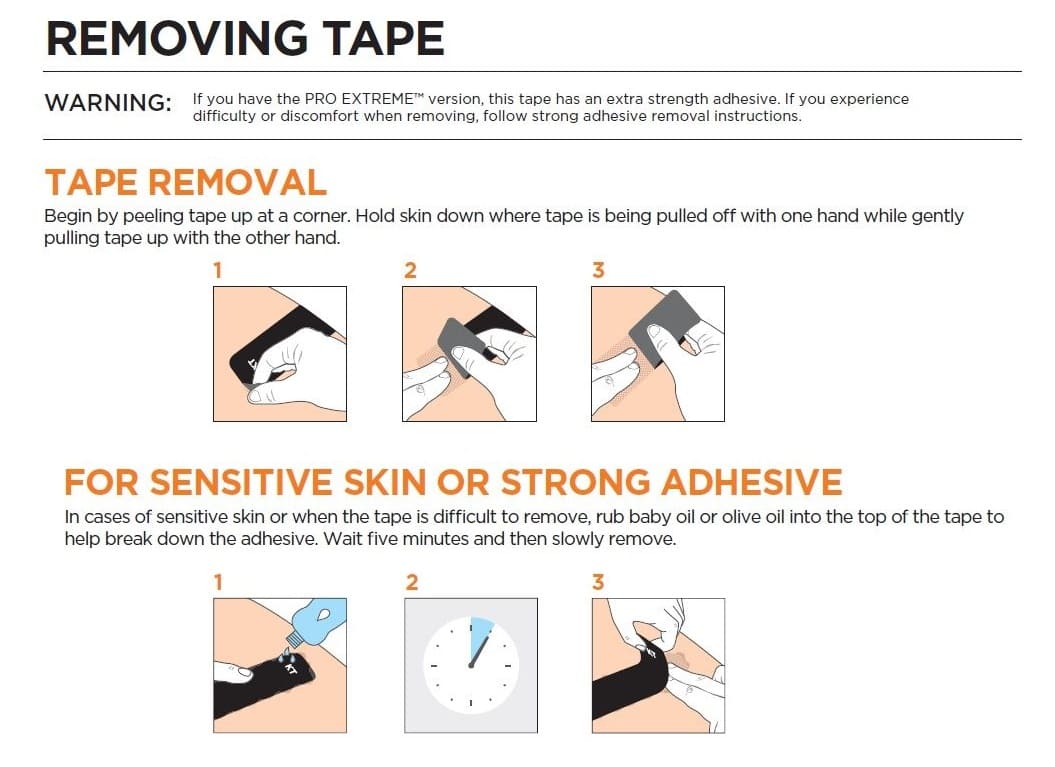 Tips to remove athletic tape