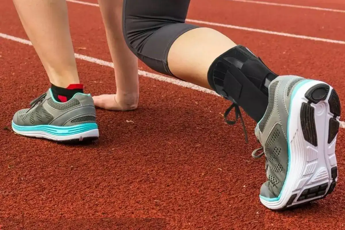 Running with ankle support