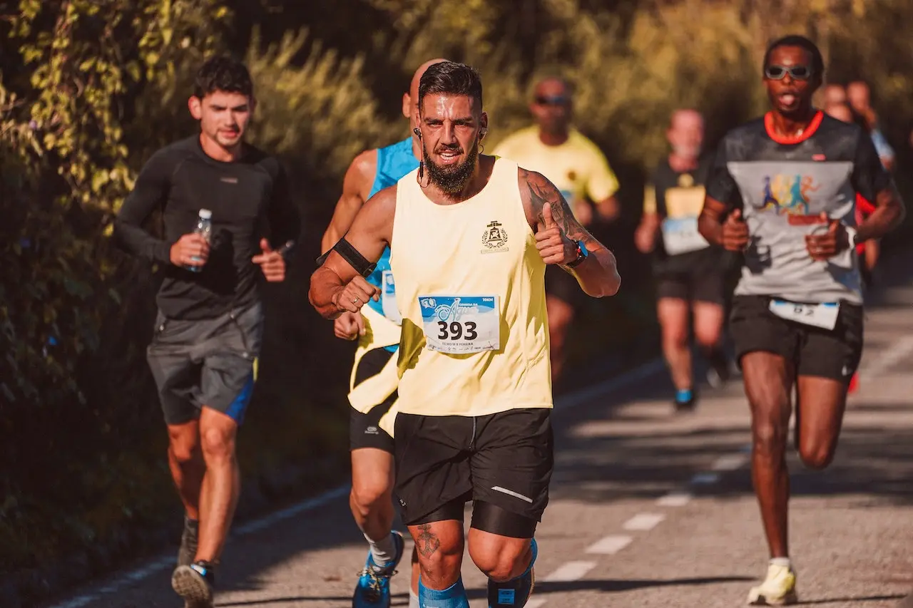 After training 8 weeks, people running half marathon