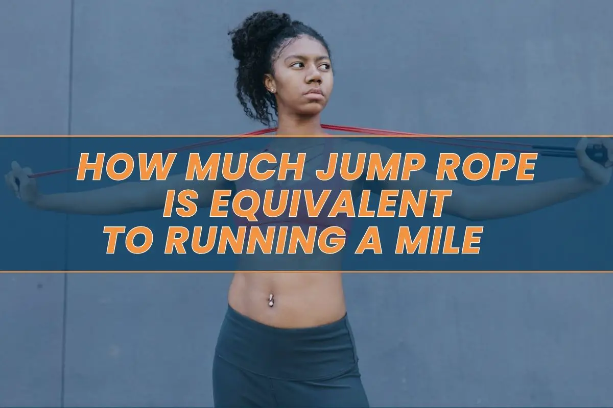 The woman includes jump rope exercises in daily training