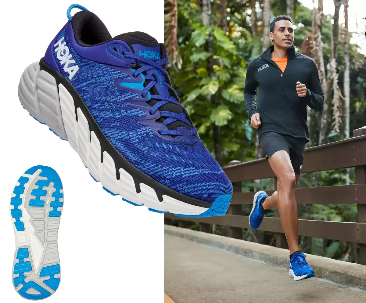 Specialized athletic footwear with features that are tailored to the needs of runners