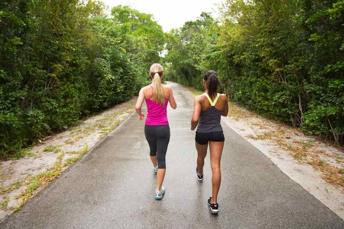 Women incorporate 6-mile walks into their daily routine
