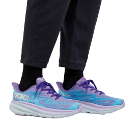 Hoka One One 9 violet running shoes