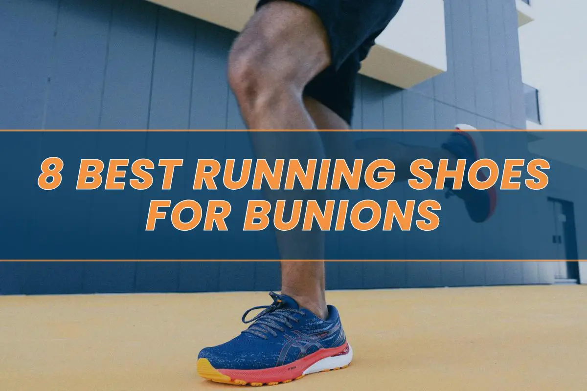 Man running in ASICS running shoes for tailor’s bunions