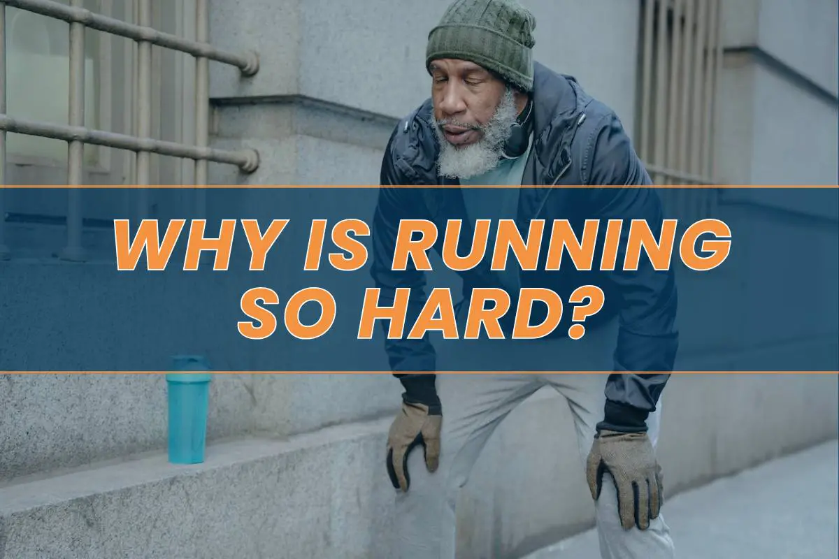 A man feeling the hardship while running