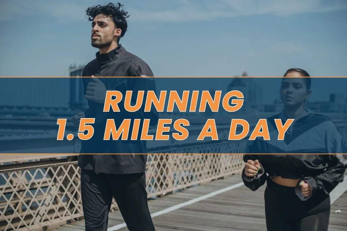 People are running of a 1.5-mile distance