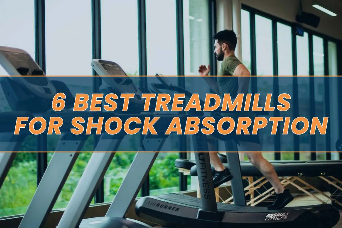 Man running on treadmill with superior shock absorption