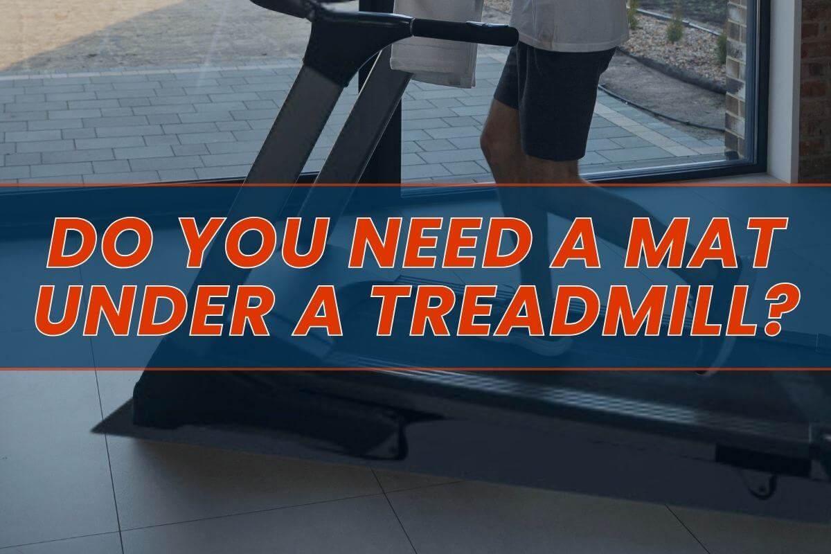 Treadmill mat on floor
