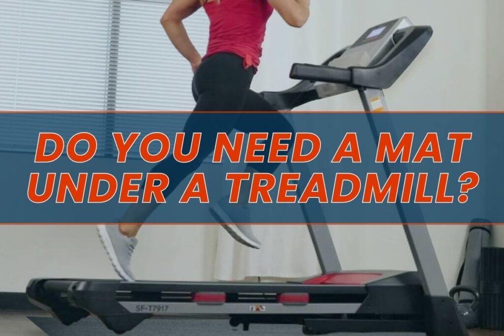 Special mat under the treadmill